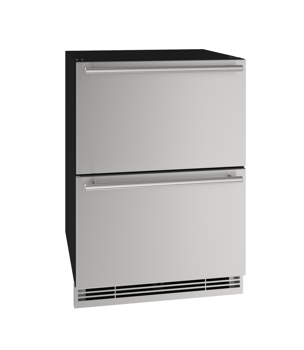 U-Line HDR124 24" Refrigerator Drawers Integrated/Stainless Solid 115v I Luxury Appliances Direct
