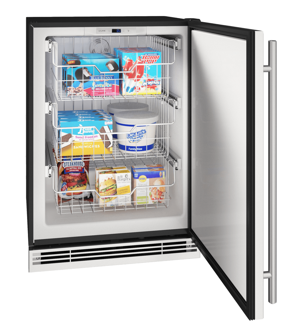 U-Line HFZ124 24" Convertible Freezer Reversible Hinge 115v I Luxury Appliances Direct