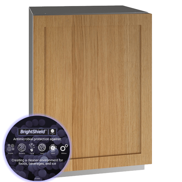 U-Line HRE524 24" Refrigerator Reversible Hinge Integrated/Stainless I Luxury Appliances Direct