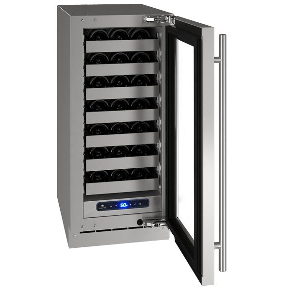 U-Line HWC515 15" Wine Refrigerator Reversible Hinge I Luxury Appliances Direct