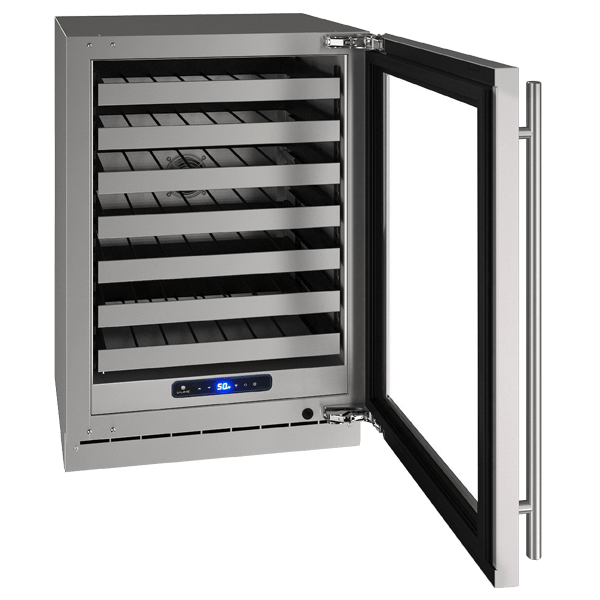 U-Line HWC524 24" Wine Refrigerator Reversible Hinge I Luxury Appliances Direct