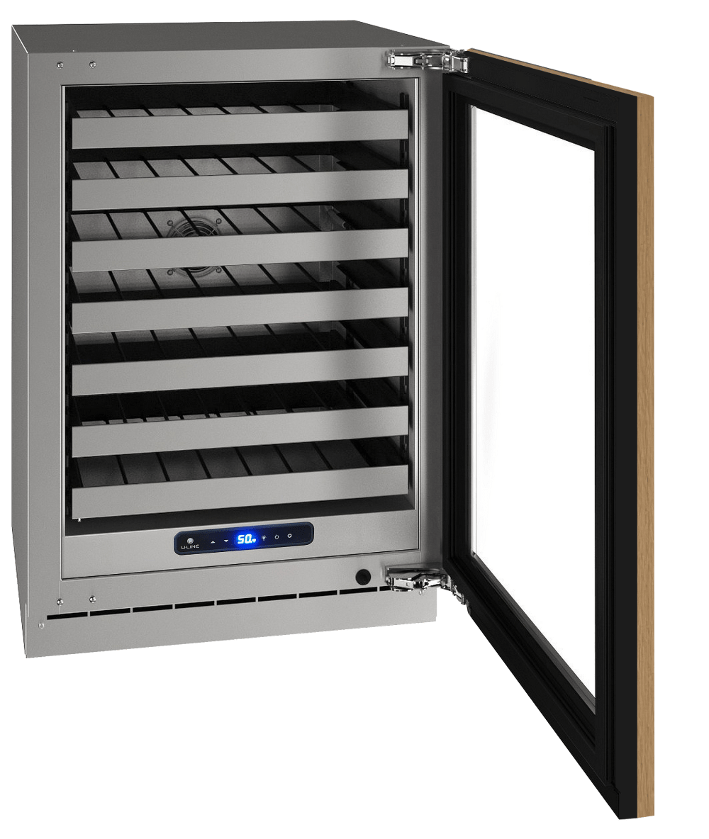 U-Line HWC524 24" Wine Refrigerator Reversible Hinge I Luxury Appliances Direct