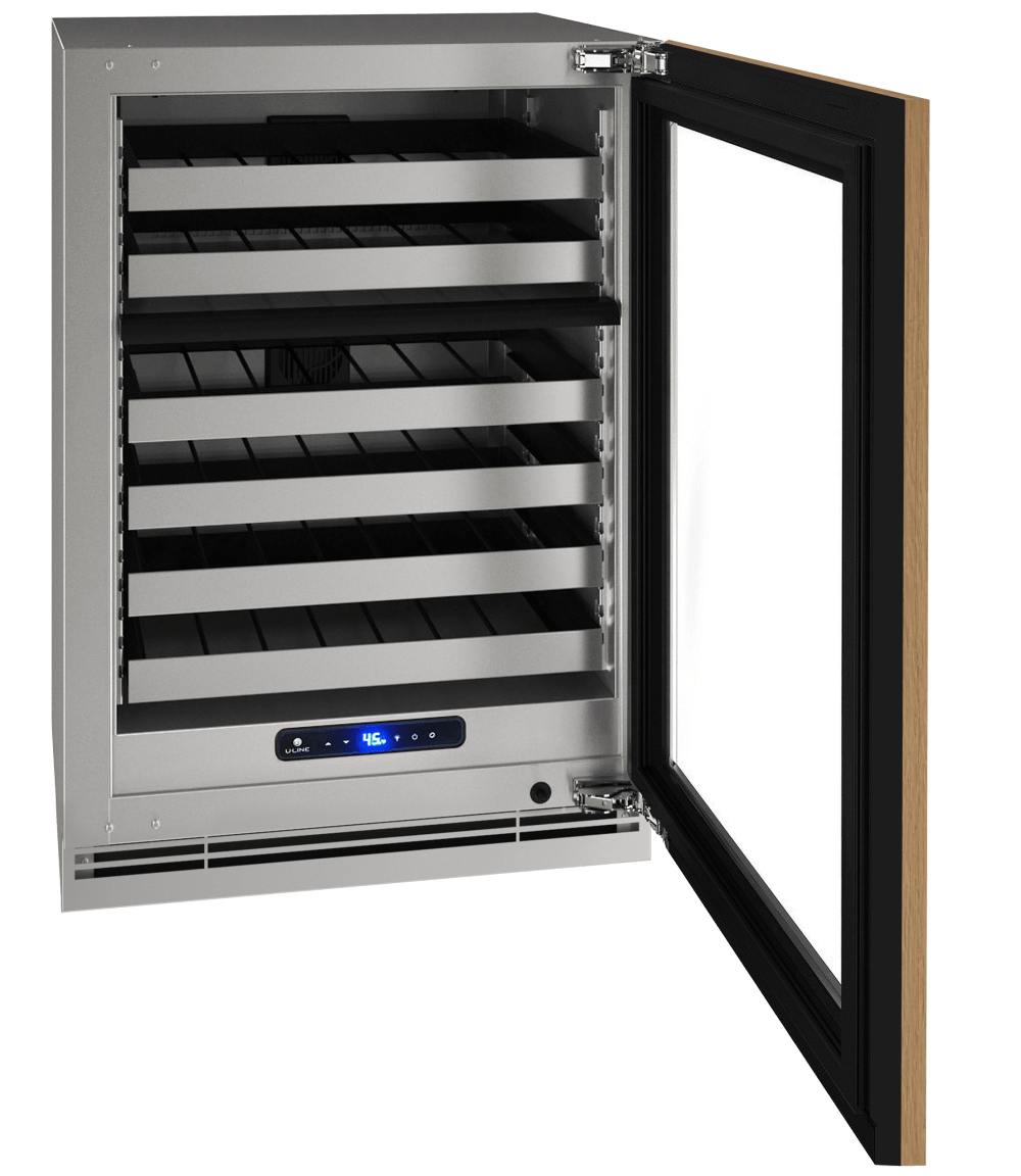 U-Line HWD524 24" Dual-Zone Wine Refrigerator Reversible Hinge I Luxury Appliances Direct