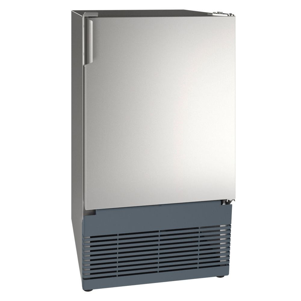 U-Line MCR015 15" Crescent Ice Maker Reversible Hinge Stainless Solid I Luxury Appliances Direct