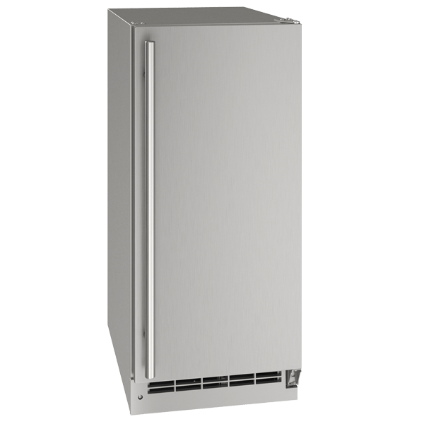 U-Line OCR115 15" Outdoor Crescent Ice Maker Reversible Hinge Stainless Solid I Luxury Appliances Direct