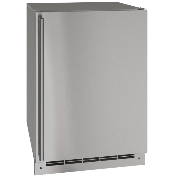 U-Line OFZ124 24" Outdoor Convertible Freezer Reversible Hinge Stainless Solid I Luxury Appliances Direct