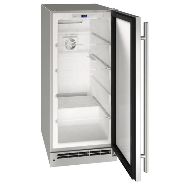 U-Line ORE115 15" Outdoor Refrigerator Reversible Hinge Stainless Solid I Luxury Appliances Direct