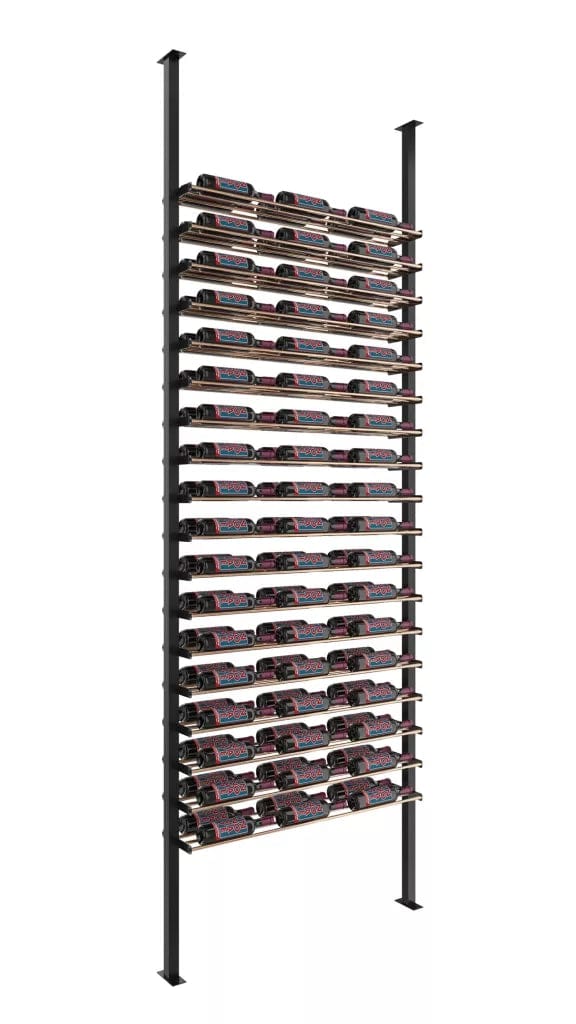 VintageView Double Depth Evolution Low Profile Ultra Slim Floor-to-Ceiling Wine Rack 10 3C 108 bottles LP-FCP-KIT-2-K I Luxury Appliances Direct