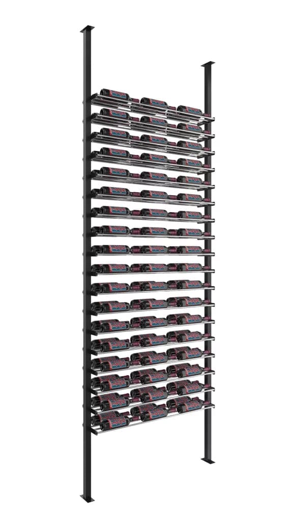 VintageView Double Depth Evolution Low Profile Ultra Slim Floor-to-Ceiling Wine Rack 10 3C 108 bottles LP-FCP-KIT-2-K I Luxury Appliances Direct