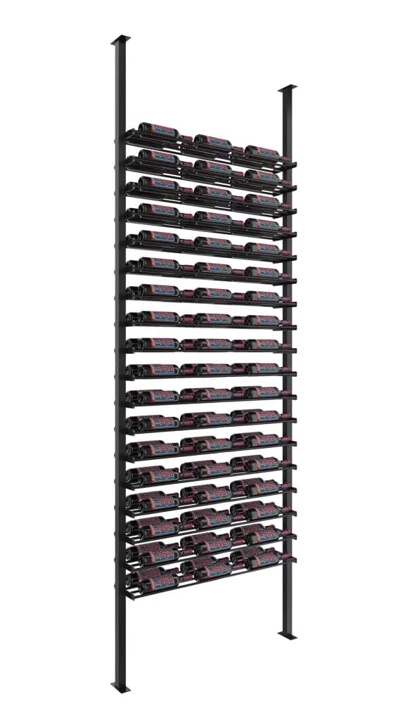 VintageView Double Depth Evolution Low Profile Ultra Slim Floor-to-Ceiling Wine Rack 10 3C 108 bottles LP-FCP-KIT-2-K I Luxury Appliances Direct