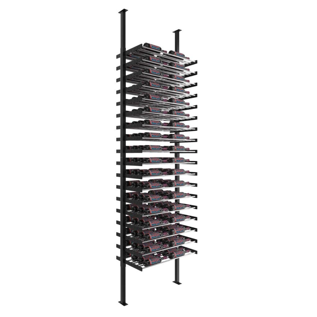 VintageView Evolution Double Sided Wine Wall Post Kit 10 2C Floor-to-Ceiling 144 Bottles WW-FCP-KIT-2C-13-K I Luxury Appliances Direct