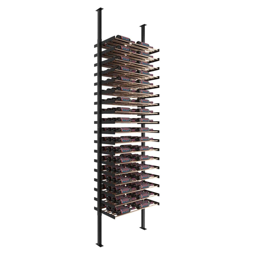 VintageView Evolution Double Sided Wine Wall Post Kit 10 2C Floor-to-Ceiling 144 Bottles WW-FCP-KIT-2C-13-K I Luxury Appliances Direct