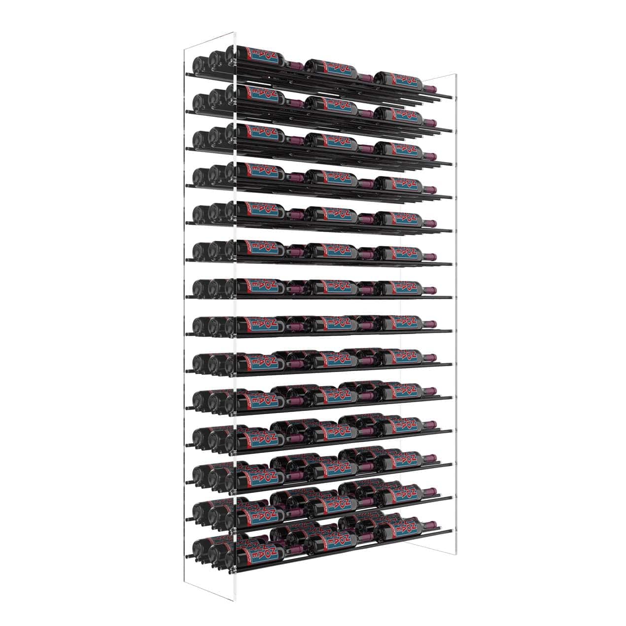 VintageView Evolution Freestanding Metal and Acrylic Wine Rack Tower 126 Bottles/Base Kit Only WT-72-X-K I Luxury Appliances Direct