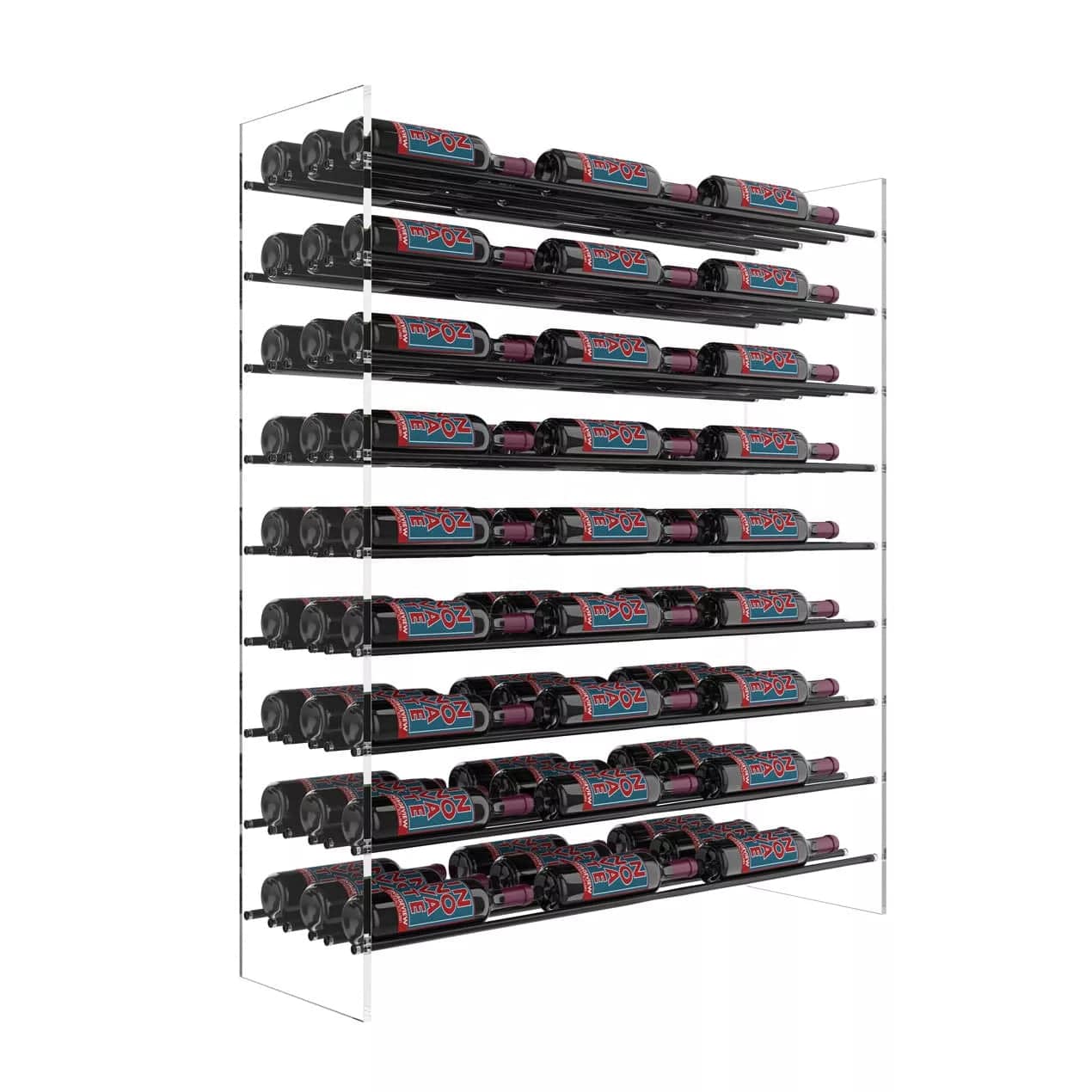 VintageView Evolution Freestanding Metal and Acrylic Wine Rack Tower 81 Bottles/Base Kit Only WT-47-X-K I Luxury Appliances Direct