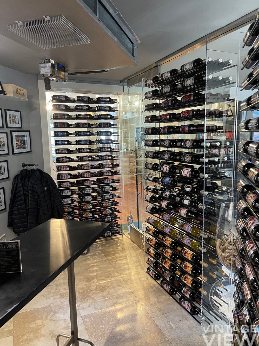 VintageView Evolution Freestanding Metal and Acrylic Wine Rack Tower 92 3C 648 Bottles/3 Extensions WT-92-B3X I Luxury Appliances Direct