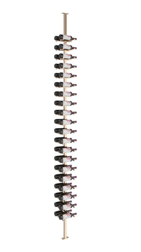 VintageView Vino Pins 40 Bottles Single,Single Floor-to-Ceiling Wine Rack System VP-FCP-KIT-11 I Luxury Appliances Direct