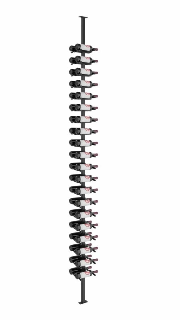 VintageView Vino Pins 40 Bottles Single,Single Floor-to-Ceiling Wine Rack System VP-FCP-KIT-11 I Luxury Appliances Direct