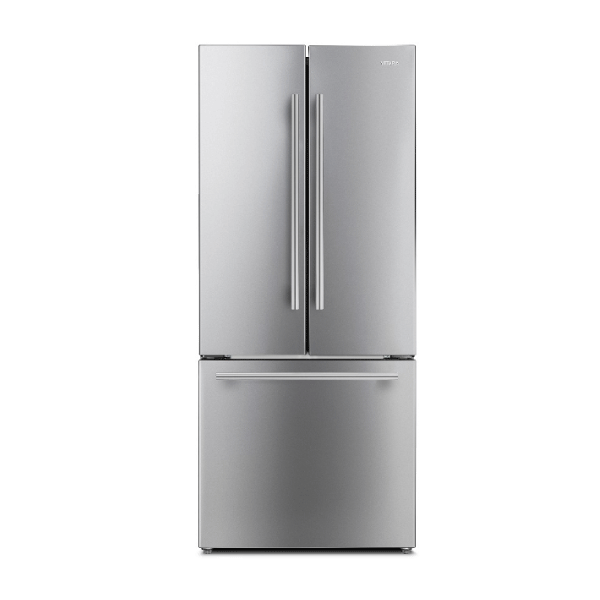 Vitara French Door Refrigerator 18 Cubic Feet Stainless Steel Estar VFFR1800ESE I Luxury Appliances Direct
