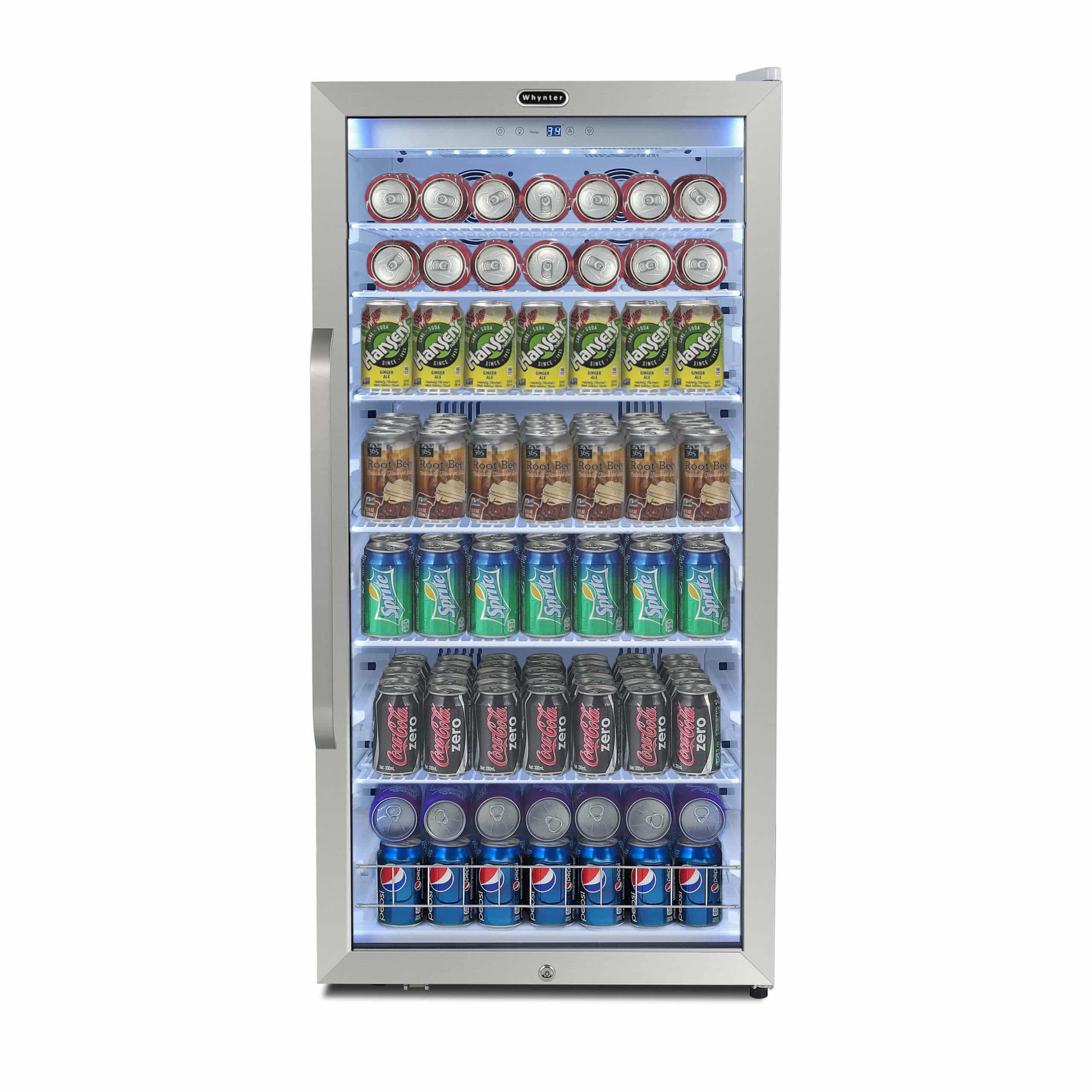 Whynter 10.6 Cubic Feet Freestanding Commercial Beverage Fridge CBM-1060XLW I Luxury Appliances Direct