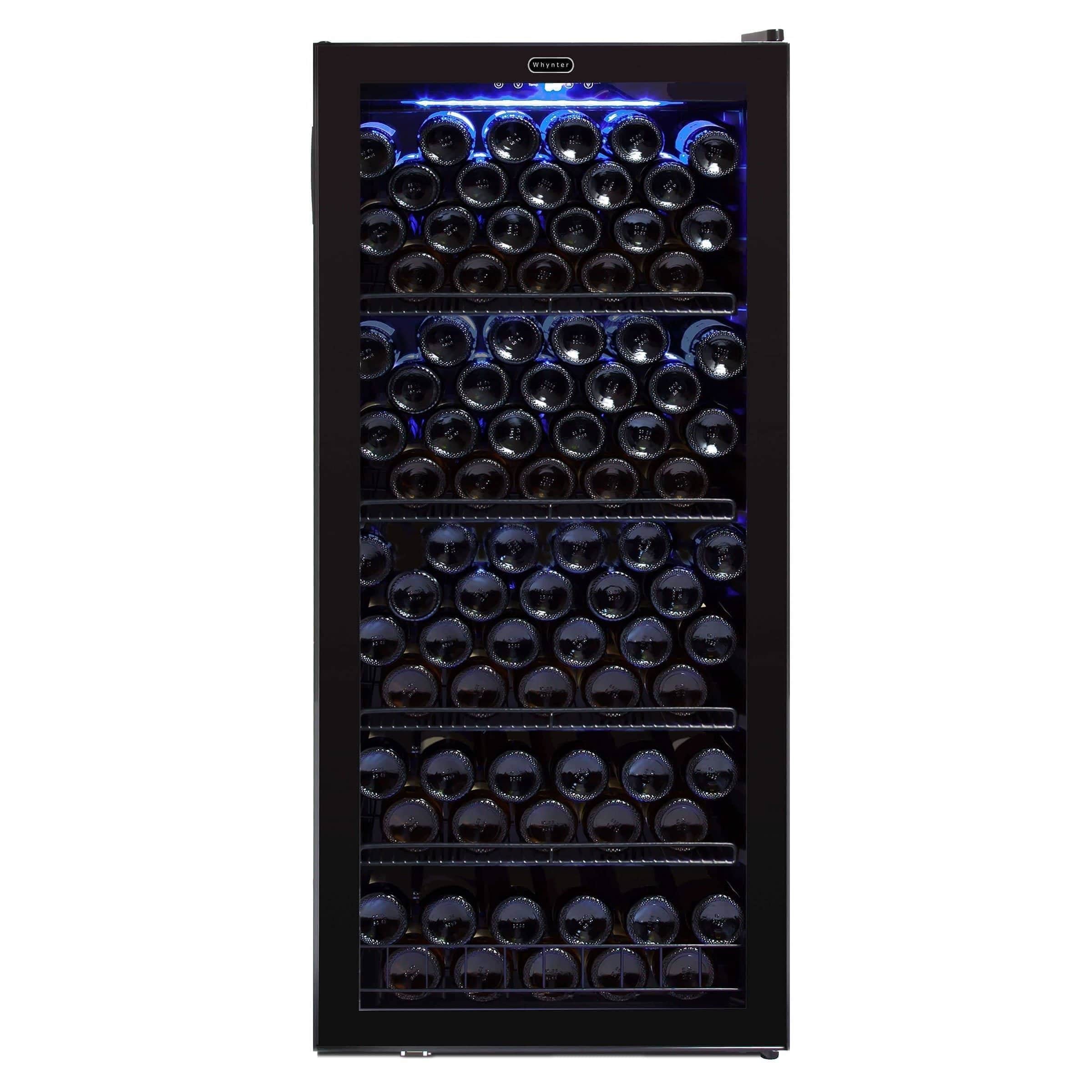 Whynter 124 Bottle Freestanding Wine Cabinet Refrigerator FWC-1201BB I Luxury Appliances Direct