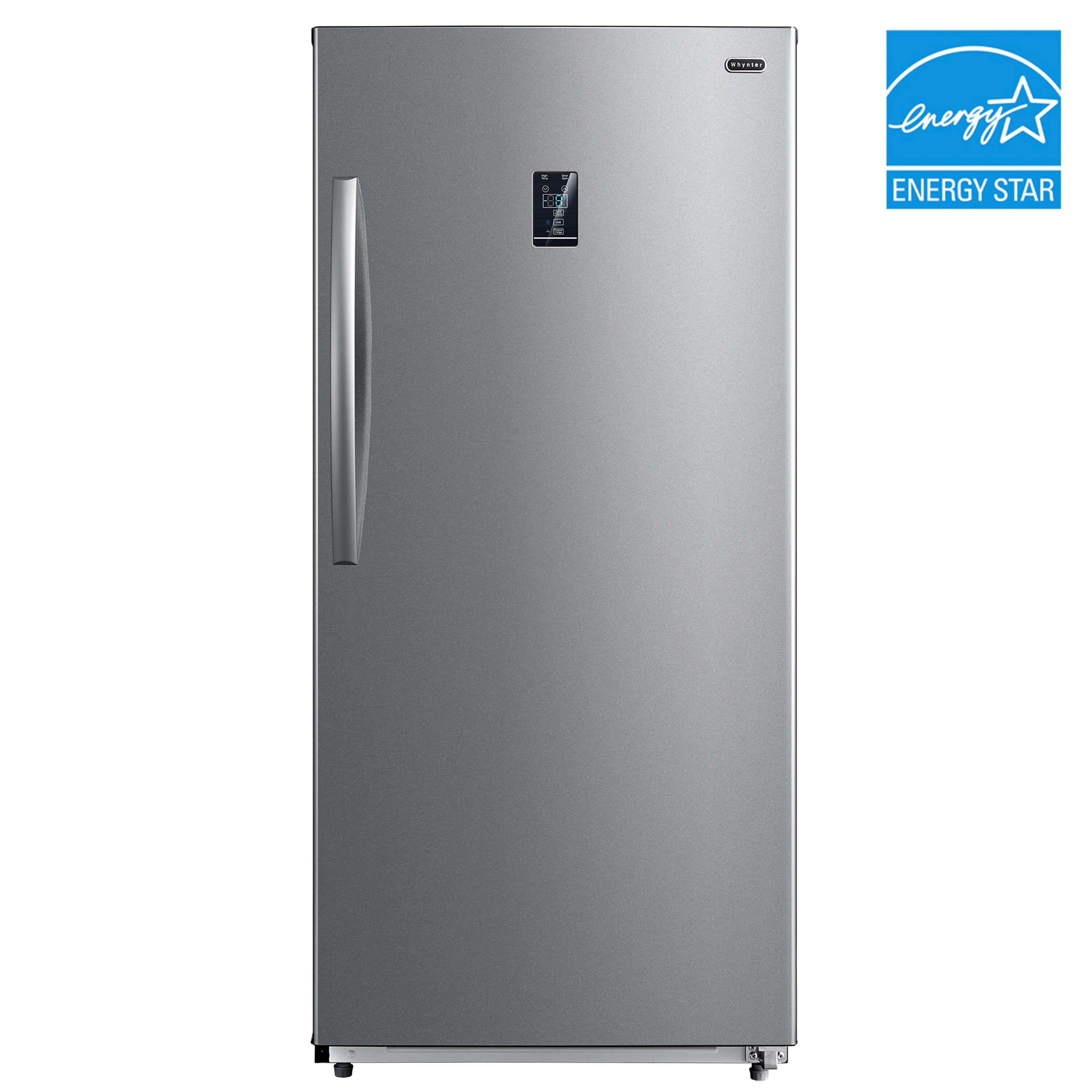 Whynter 13.8 cu.ft. Energy Star Digital Upright Convertible Deep Freezer / Refrigerator - Stainless Steel UDF-139SS I Luxury Appliances Direct