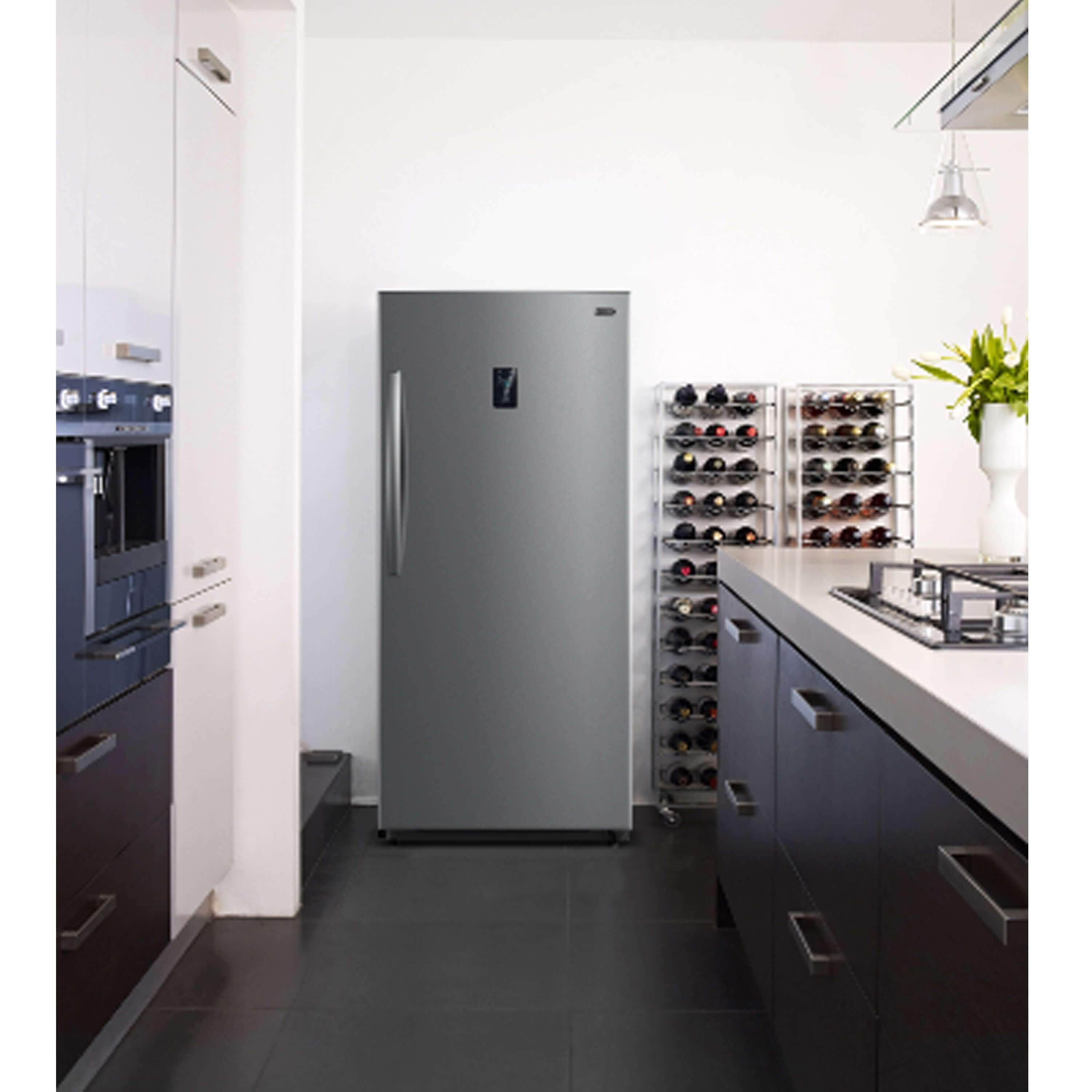 Whynter 13.8 cu.ft. Energy Star Digital Upright Convertible Deep Freezer / Refrigerator - Stainless Steel UDF-139SS I Luxury Appliances Direct