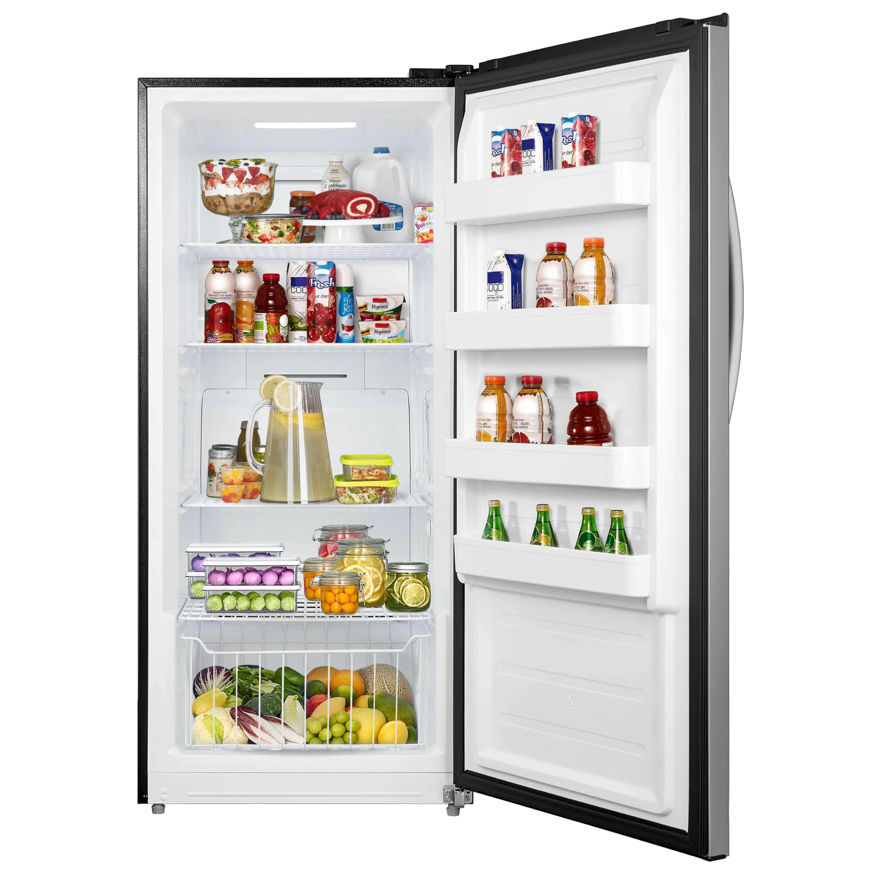 Whynter 13.8 cu.ft. Energy Star Digital Upright Convertible Deep Freezer / Refrigerator - Stainless Steel UDF-139SS I Luxury Appliances Direct