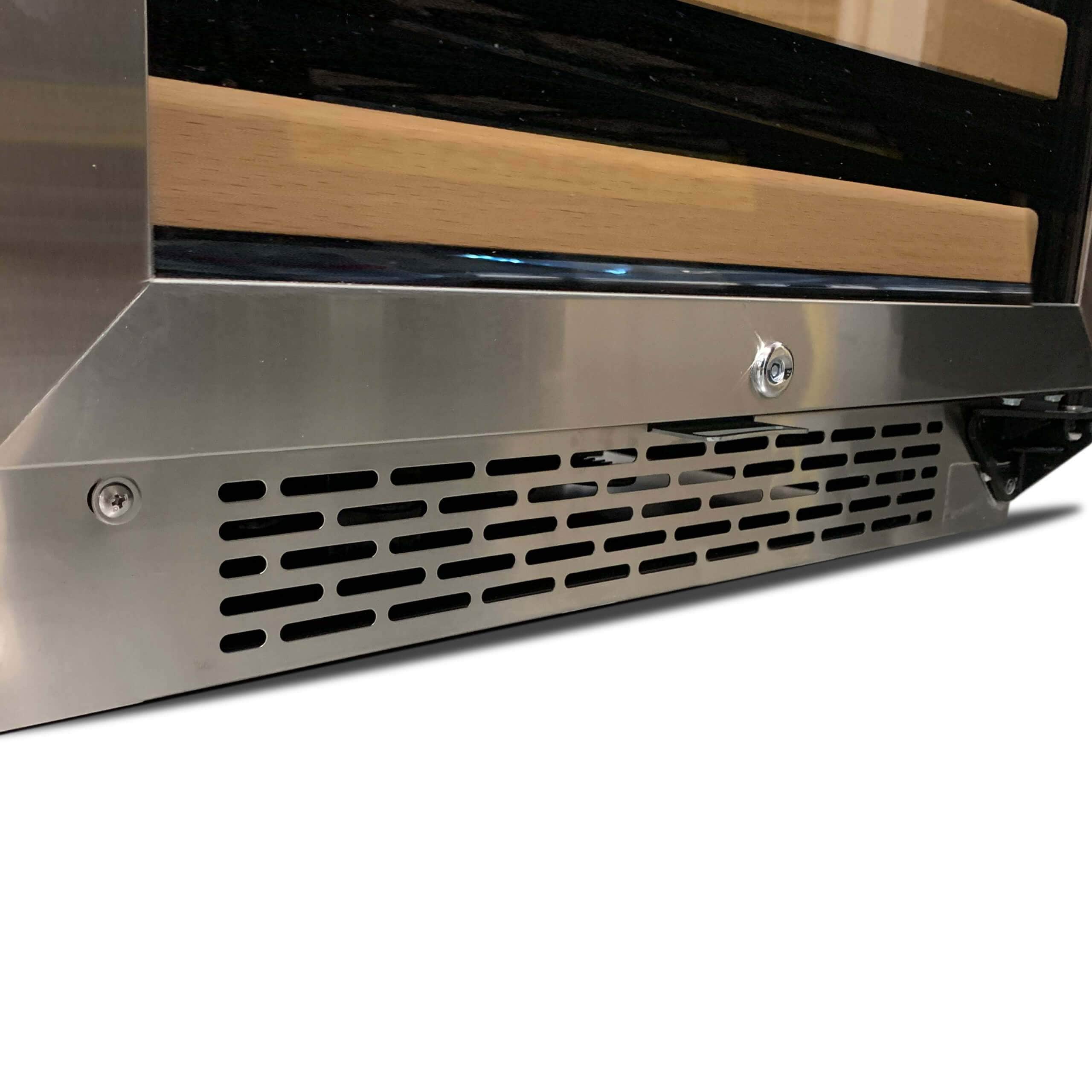 Whynter 164 Bottle Built-in Stainless Steel Dual Zone Compressor Wine Refrigerator BWR-1642DZ I Luxury Appliances Direct