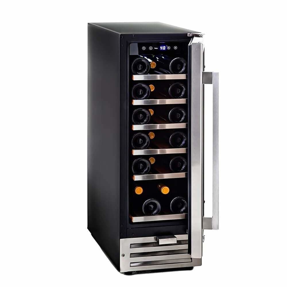 Whynter 18 Bottle Compressor Built-In Wine Refrigerator BWR-18SD I Luxury Appliances Direct