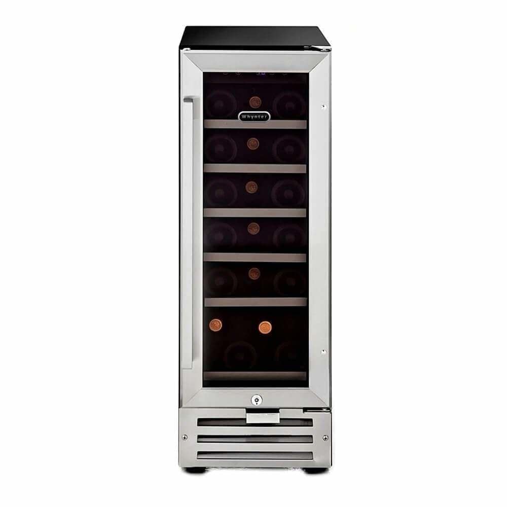 Whynter 18 Bottle Compressor Built-In Wine Refrigerator BWR-18SD I Luxury Appliances Direct