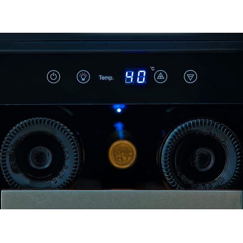 Whynter 18 Bottle Compressor Built-In Wine Refrigerator BWR-18SD I Luxury Appliances Direct