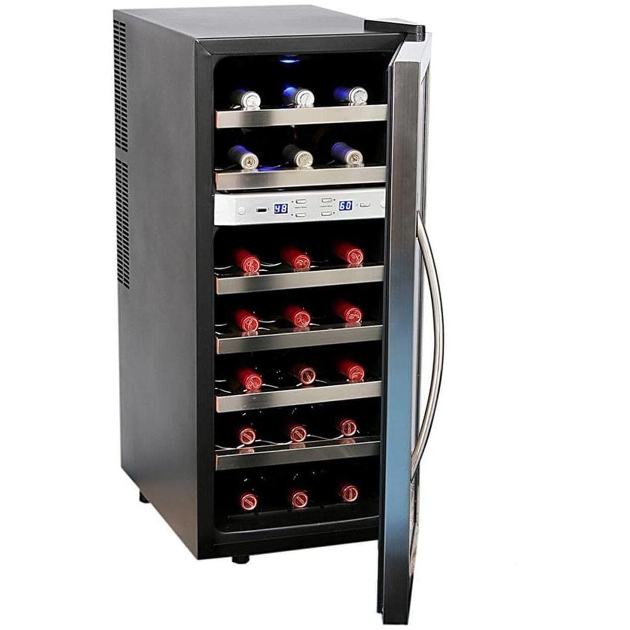Whynter 21 Bottle Dual Temperature Zone Wine Cooler WC-211DZ I Luxury Appliances Direct