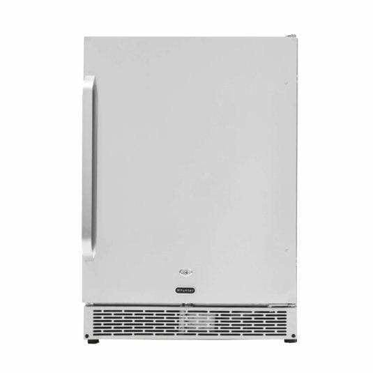 Whynter 24" Built-in Outdoor 5.3 cu.ft. Beverage Refrigerator Cooler Full Stainless Steel Exterior with Lock and Caster Wheels BOR-53024-SSW I Luxury Appliances Direct