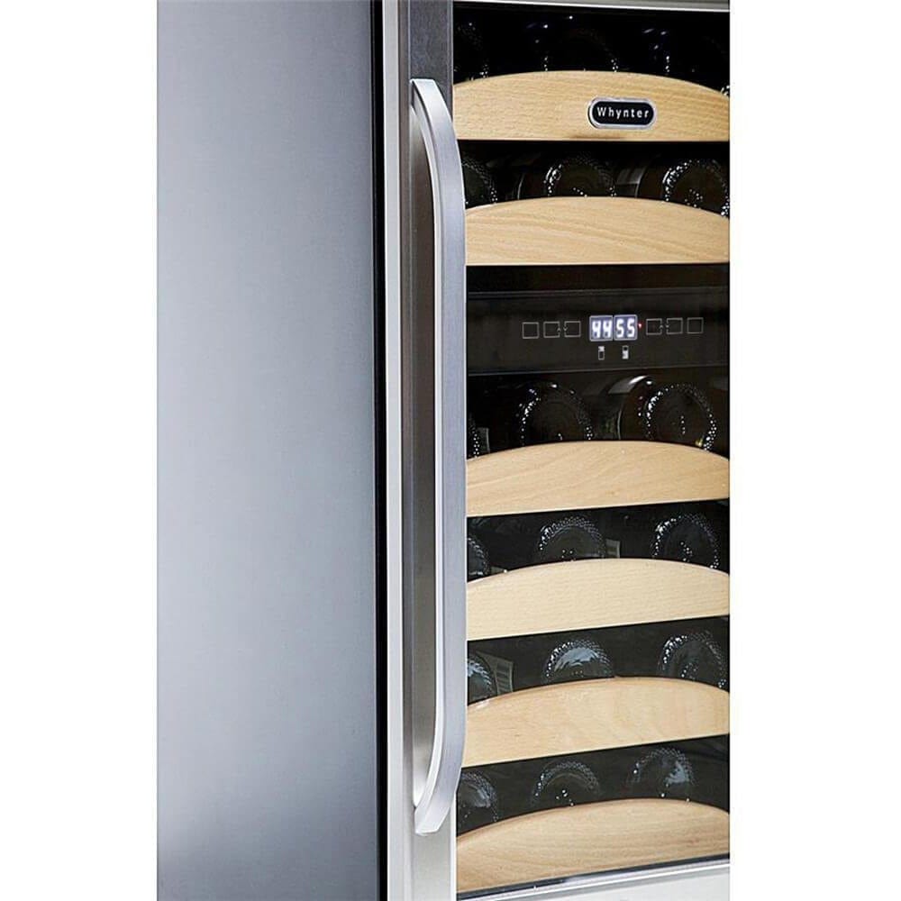 Whynter 28 bottle Dual Temperature Zone Built-In Wine Refrigerator BWR-281DZ I Luxury Appliances Direct