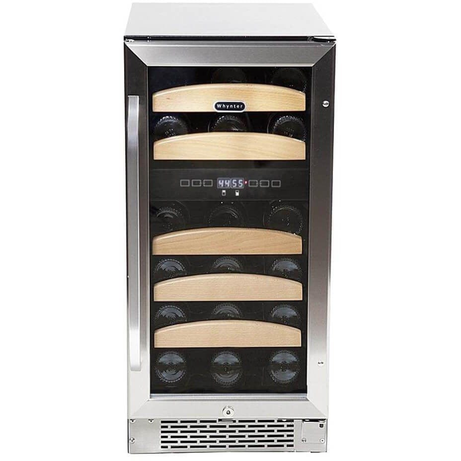 Whynter 28 bottle Dual Temperature Zone Built-In Wine Refrigerator BWR-281DZ I Luxury Appliances Direct
