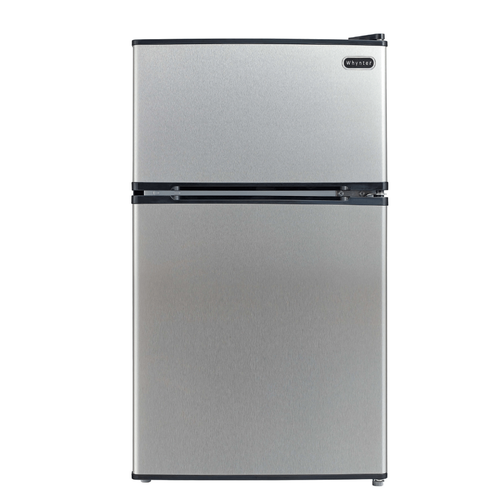 Whynter 3.4 cu.ft. Energy Star Stainless Steel Compact Refrigerator/Freezer MRF-340DS I Luxury Appliances Direct
