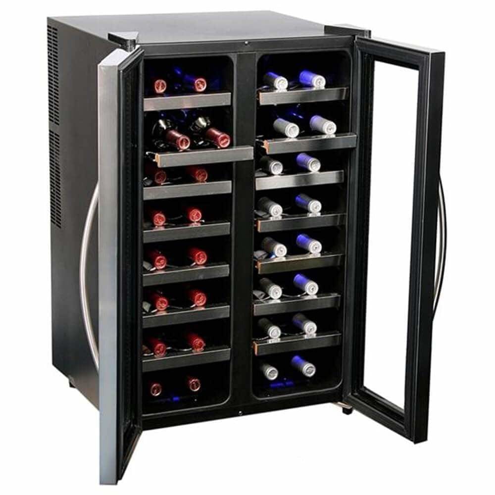 Whynter 32 Bottle Dual Temperature Zone Wine Cooler WC-321DD I Luxury Appliances Direct