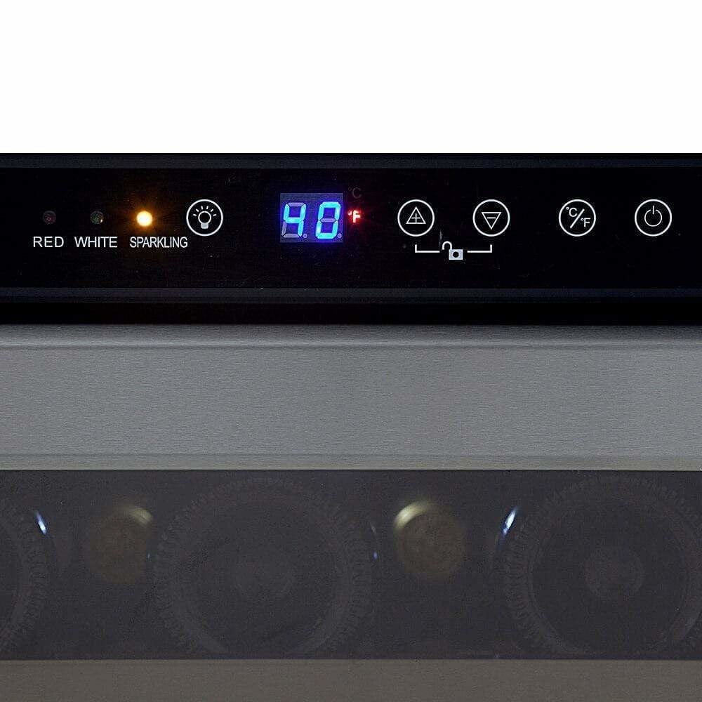 Whynter 33 Bottle Compressor Built-In Wine Refrigerator BWR-33SD I Luxury Appliances Direct