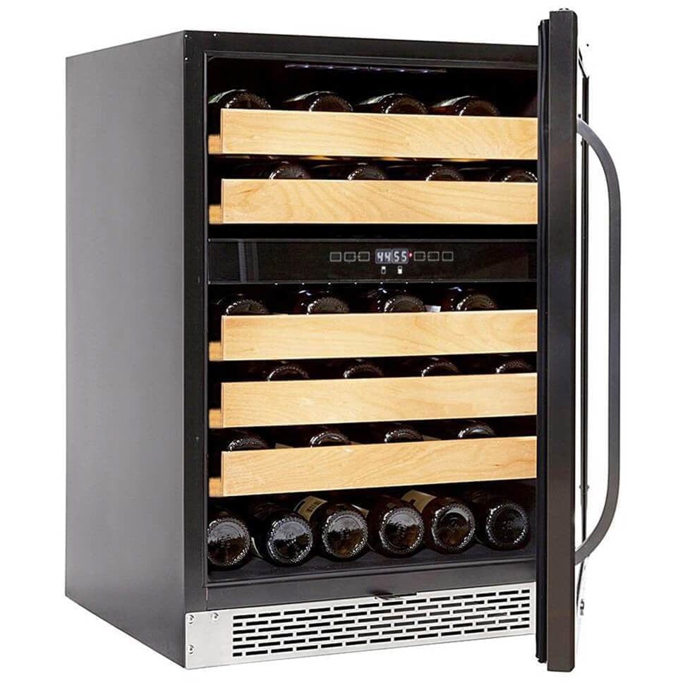 Whynter 46 bottle Dual Temperature Zone Built-In Wine Refrigerator BWR-462DZ I Luxury Appliances Direct