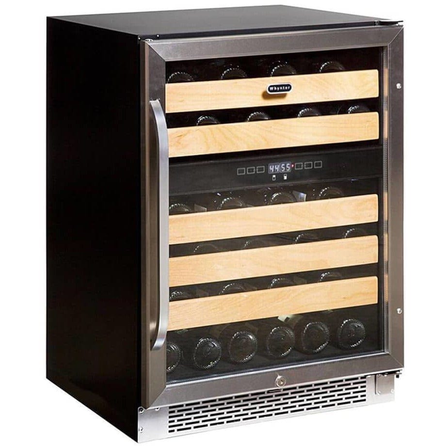 Whynter 46 bottle Dual Temperature Zone Built-In Wine Refrigerator BWR-462DZ I Luxury Appliances Direct