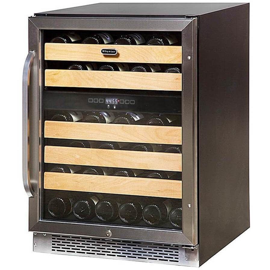 Whynter 46 bottle Dual Temperature Zone Built-In Wine Refrigerator BWR-462DZ I Luxury Appliances Direct