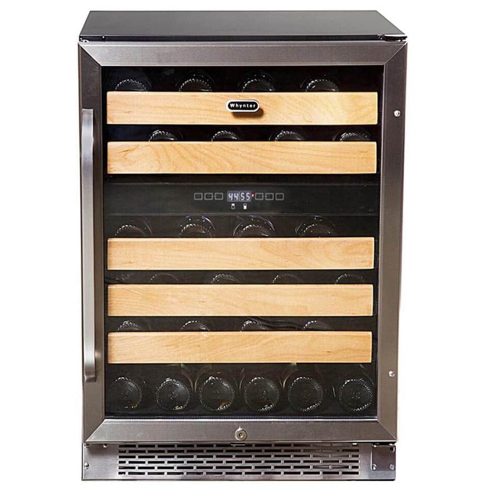 Whynter 46 bottle Dual Temperature Zone Built-In Wine Refrigerator BWR-462DZ I Luxury Appliances Direct