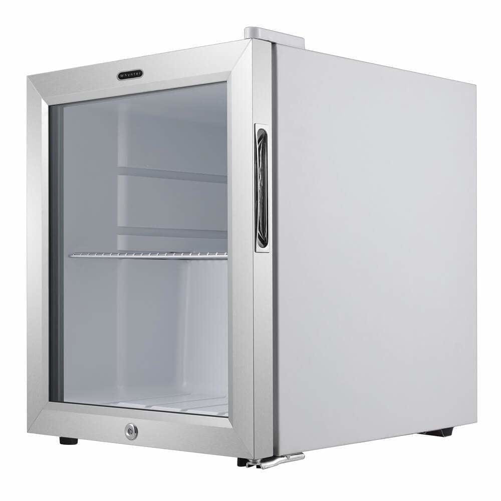 Whynter 62 Can Capacity Stainless Steel Beverage Refrigerator with Lock BR-062WS I Luxury Appliances Direct