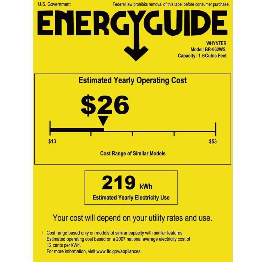 Whynter 62 Can Capacity Stainless Steel Beverage Refrigerator with Lock BR-062WS I Luxury Appliances Direct