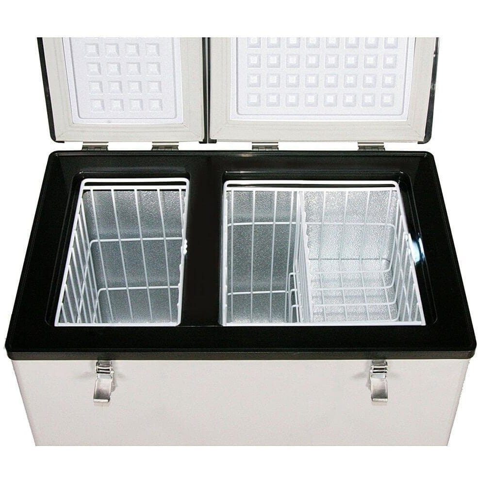 Whynter 62 Quart Dual Zone Portable Fridge/Freezer FM-62DZ I Luxury Appliances Direct