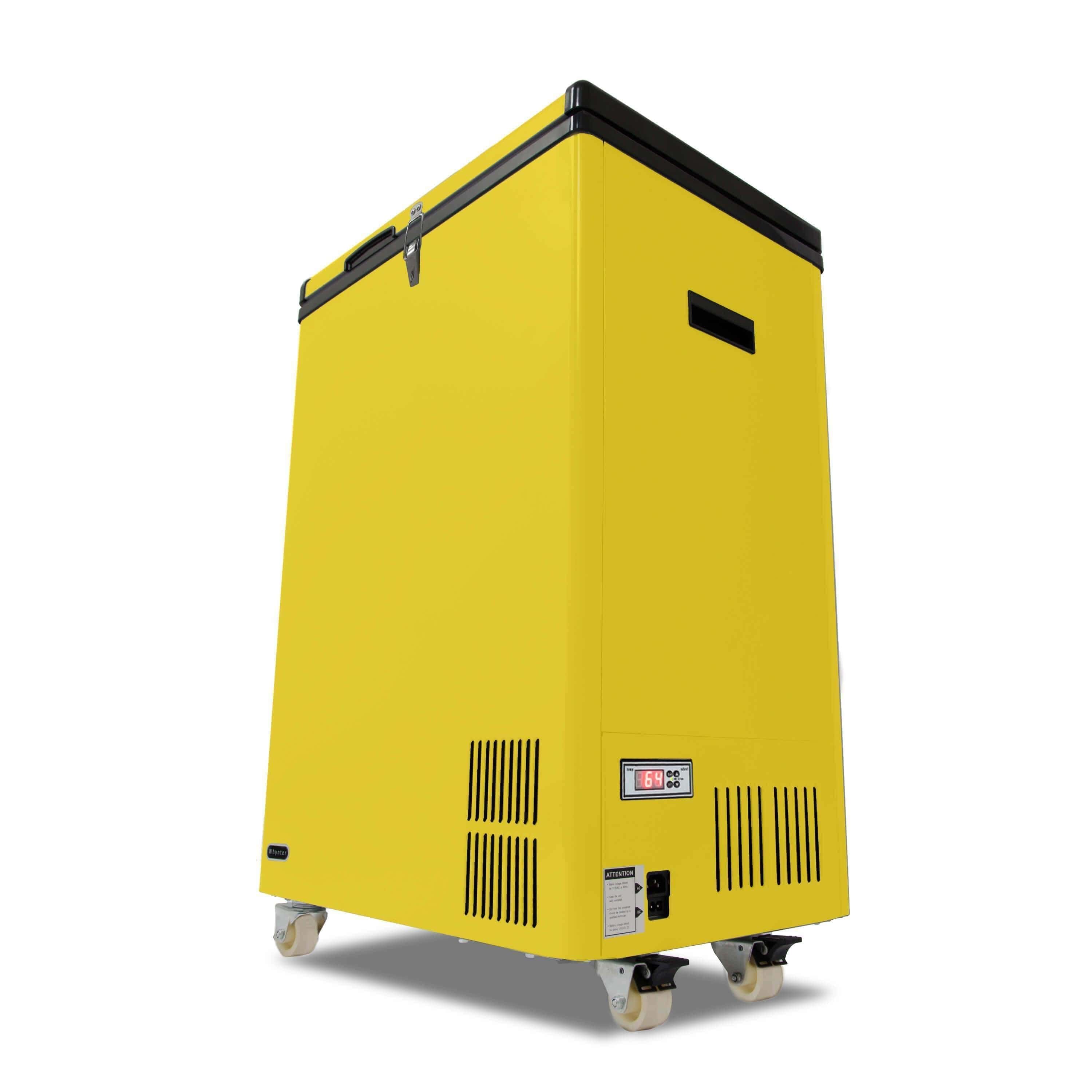 Whynter 95 Quart Portable Fridge / Freezer - Limited Edition Yellow FM-951YW I Luxury Appliances Direct
