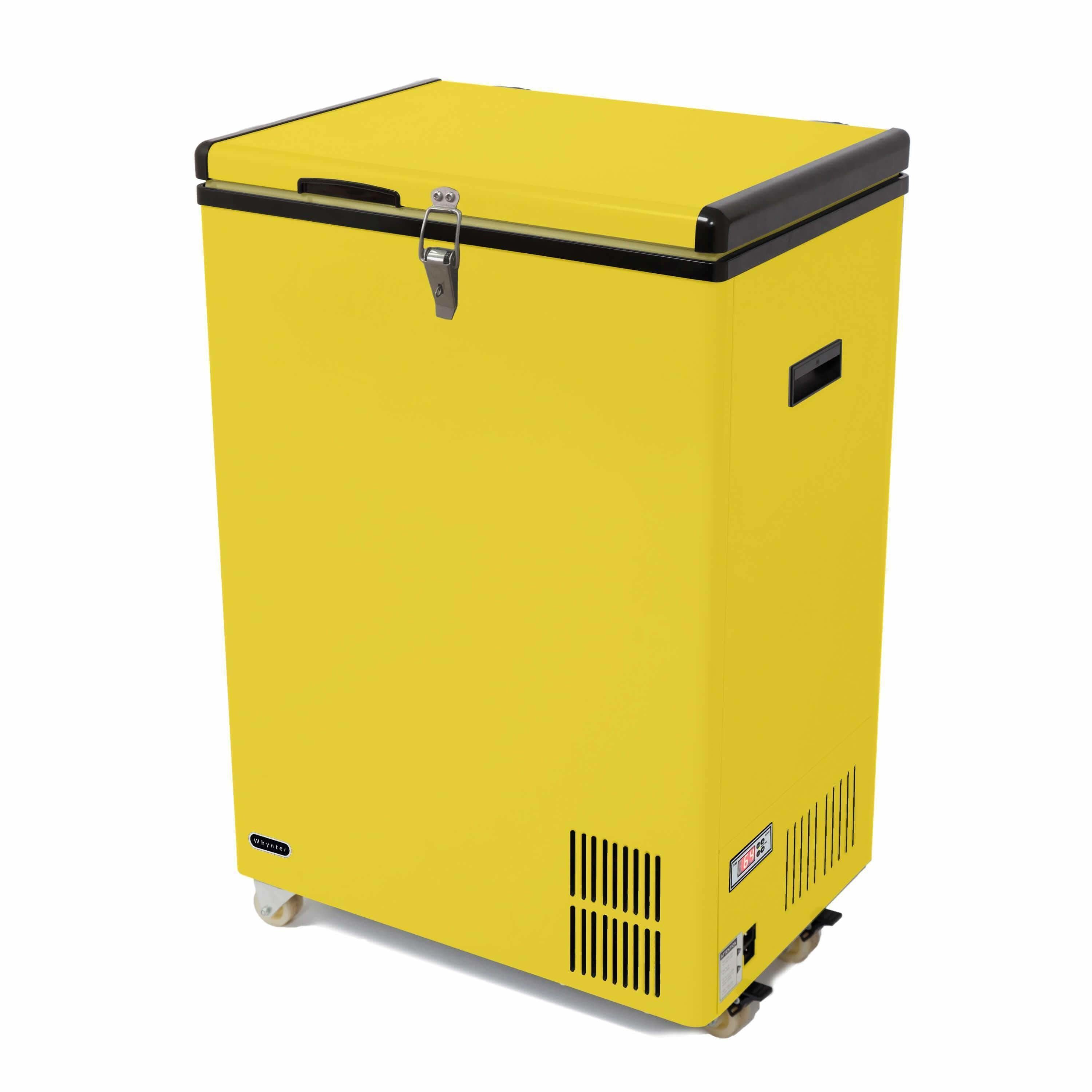 Whynter 95 Quart Portable Fridge / Freezer - Limited Edition Yellow FM-951YW I Luxury Appliances Direct