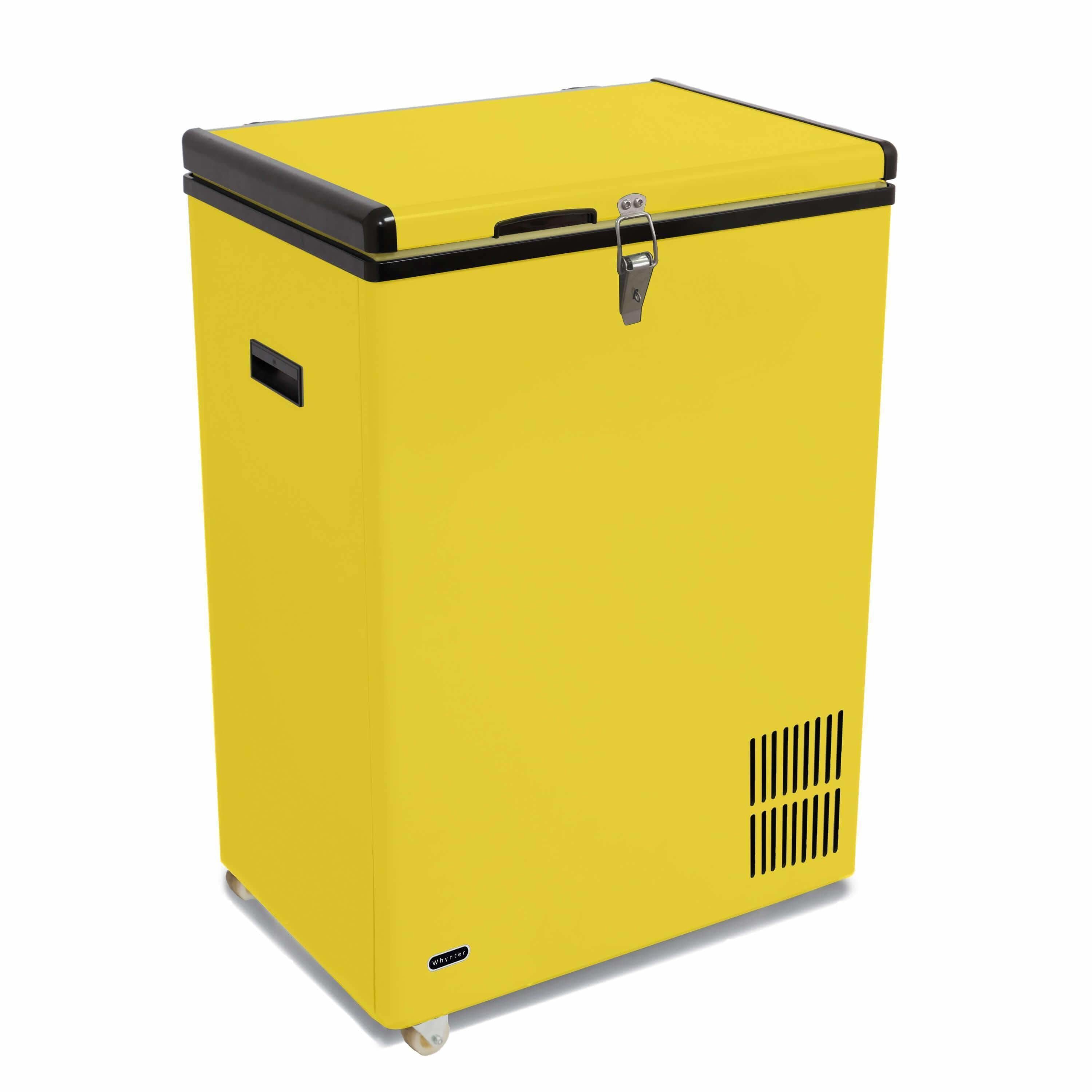 Whynter 95 Quart Portable Fridge / Freezer - Limited Edition Yellow FM-951YW I Luxury Appliances Direct