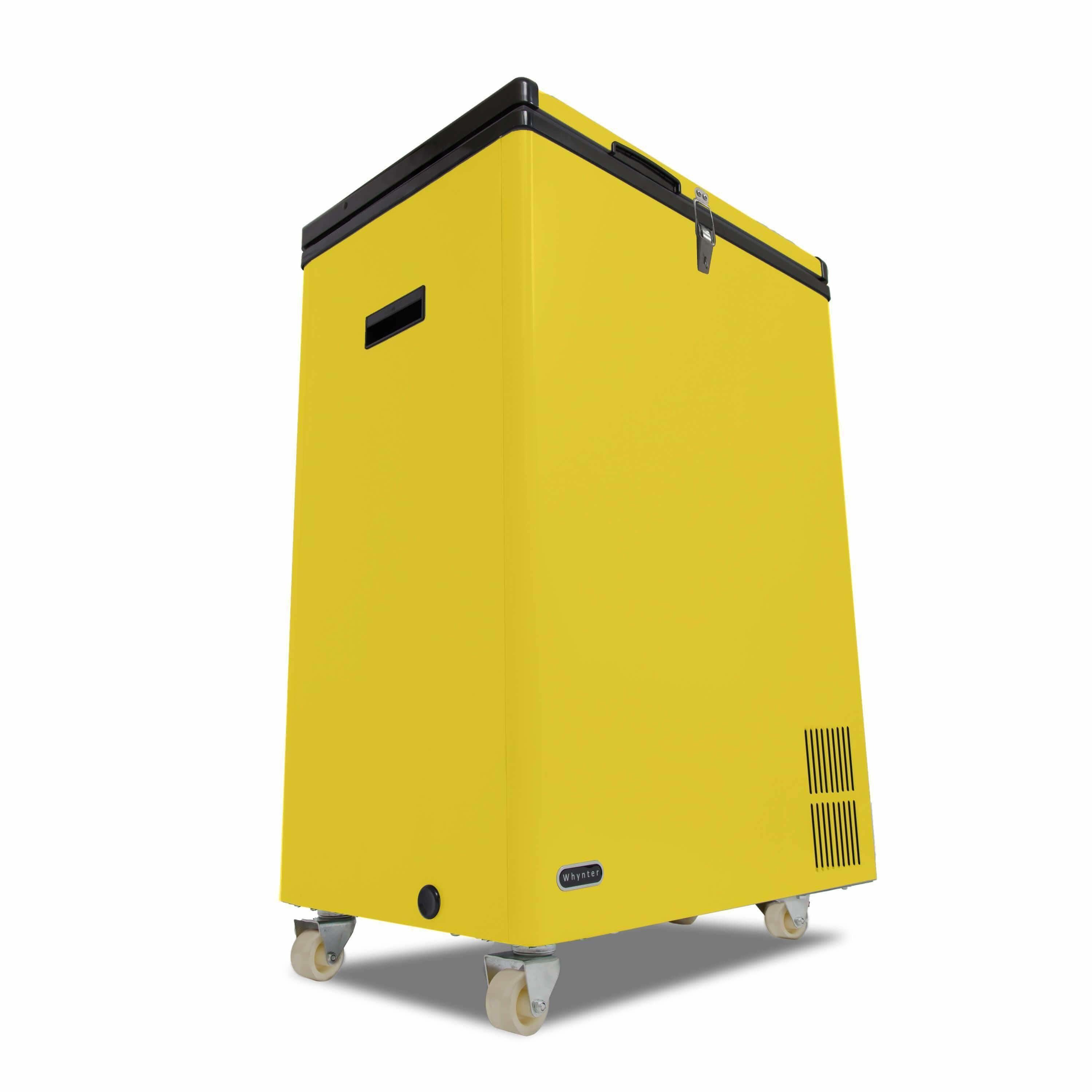 Whynter 95 Quart Portable Fridge / Freezer - Limited Edition Yellow FM-951YW I Luxury Appliances Direct