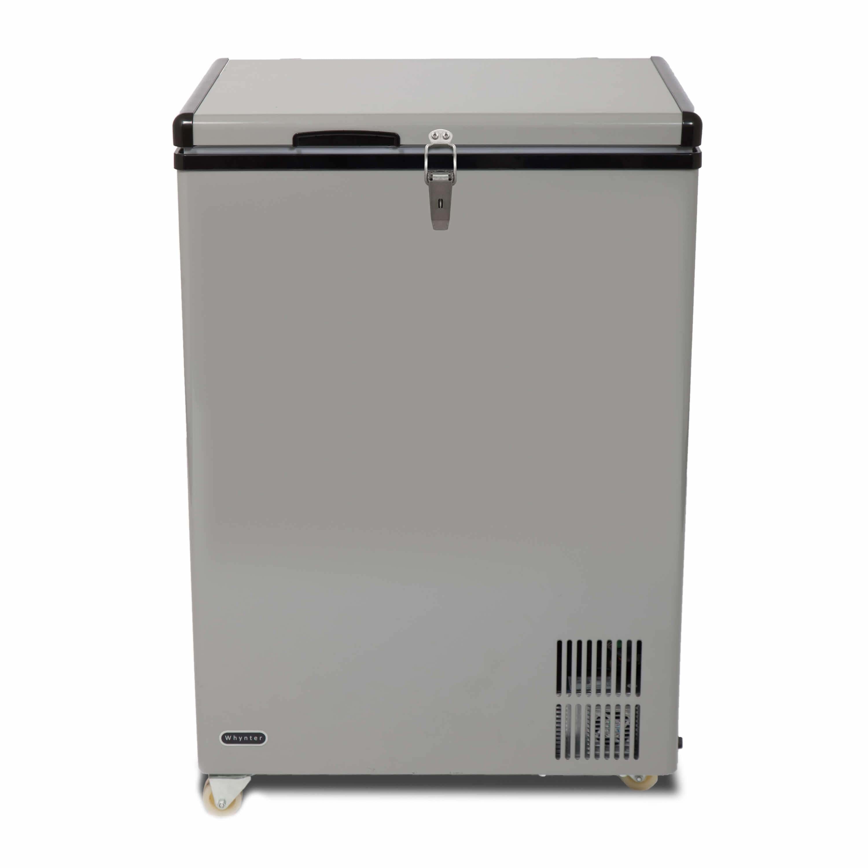 Whynter 95 Quart Portable Wheeled Freezer with Door Alert and 12v Option FM-951GW I Luxury Appliances Direct